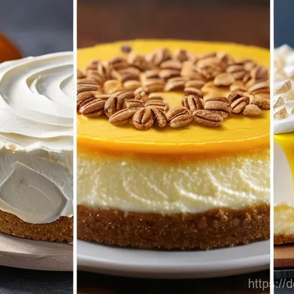 크림치즈 케이크 - Here are three detailed image prompts in English, inspired by the provided text about autumn cream c...