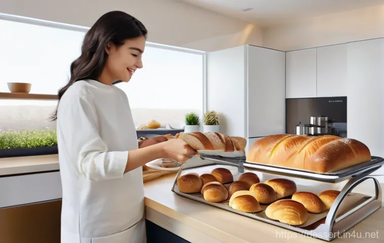 제빵 기계 추천 - **Prompt:** A compact, minimalist bread maker in a vibrant, small apartment kitchen. The bread maker... 제빵 기계 추천 - **Prompt:** A compact, minimalist bread maker in a vibrant, small apartment kitchen. The bread maker...