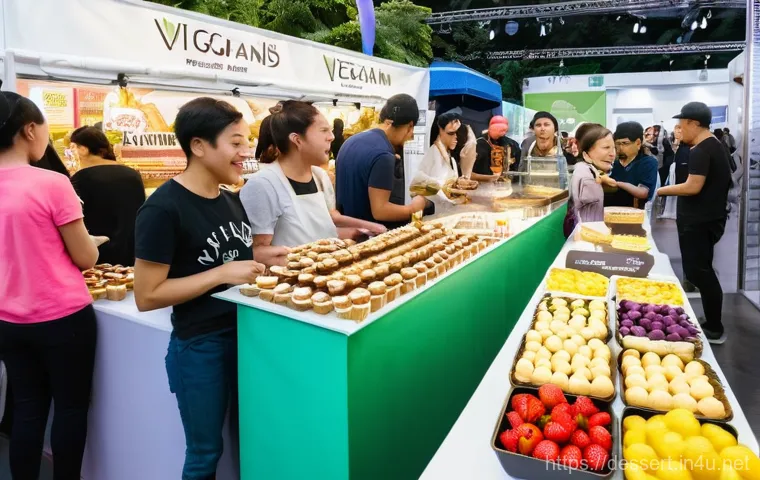 비건 디저트 - **Prompt 1: A display of exquisitely crafted vegan desserts in a chic, sun-drenched cafe.**
A hi... 비건 디저트 - **Prompt 1: A display of exquisitely crafted vegan desserts in a chic, sun-drenched cafe.**
A hi...