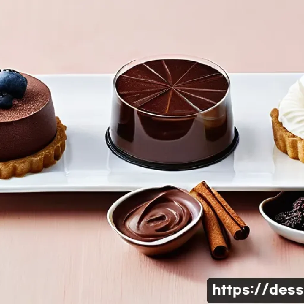 저당 디저트 제조법 - **Prompt:** A visually appealing and diverse spread of modern, low-sugar desserts artfully arranged ...