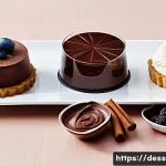 저당 디저트 제조법 - **Prompt:** A visually appealing and diverse spread of modern, low-sugar desserts artfully arranged ...