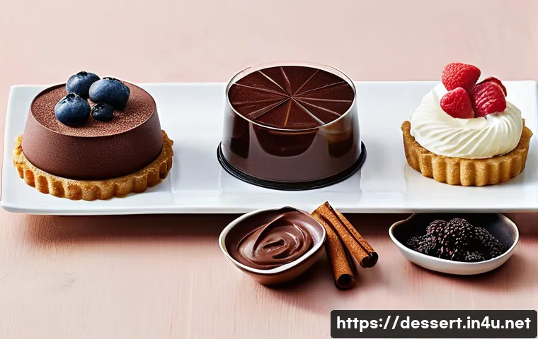 저당 디저트 제조법 - **Prompt:** A visually appealing and diverse spread of modern, low-sugar desserts artfully arranged ...